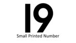 Small Printed Number